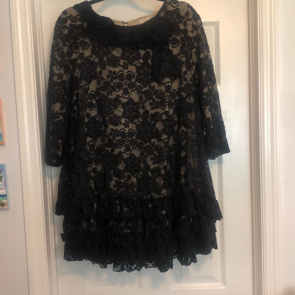 Zadie B’s black & nude lace top